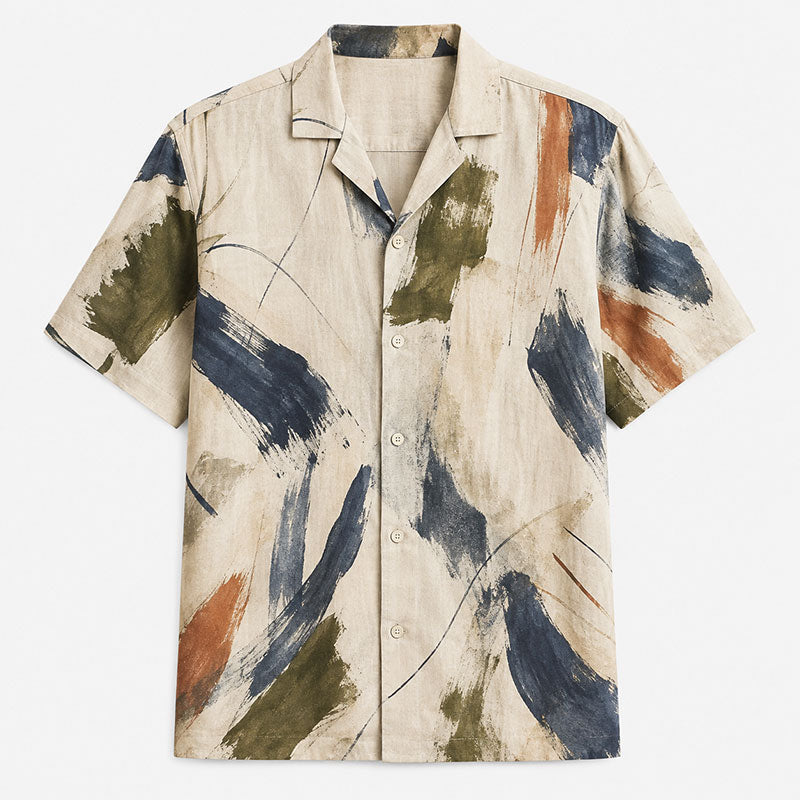 Alfie Abstract-Print Relaxed Shirt