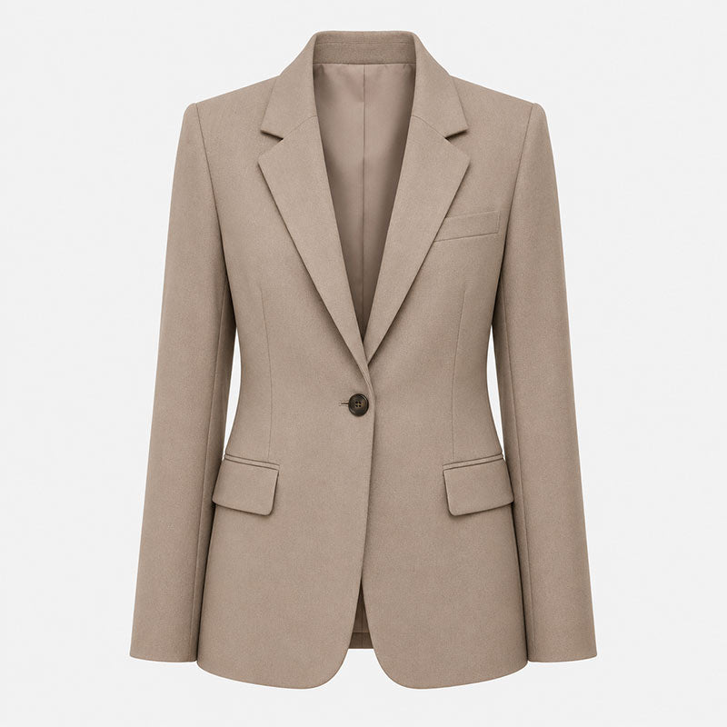 Clara Structured Single-Breasted Blazer