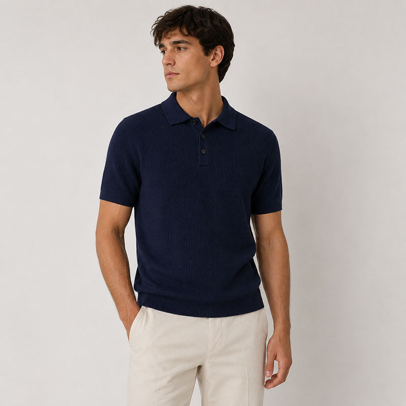 Ellis Knitted Polo Shirt