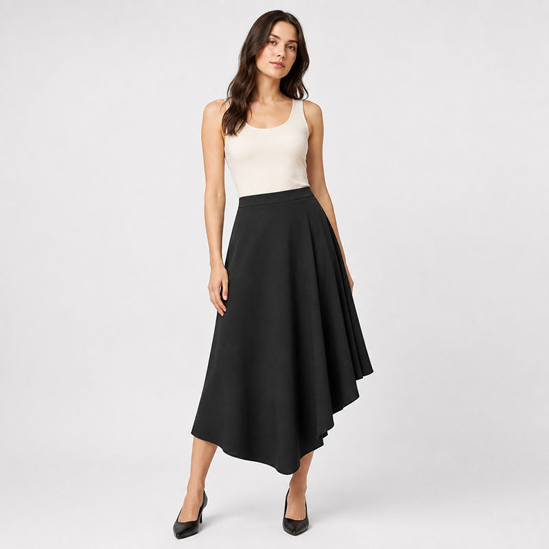 Freya Asymmetric Midi Skirt
